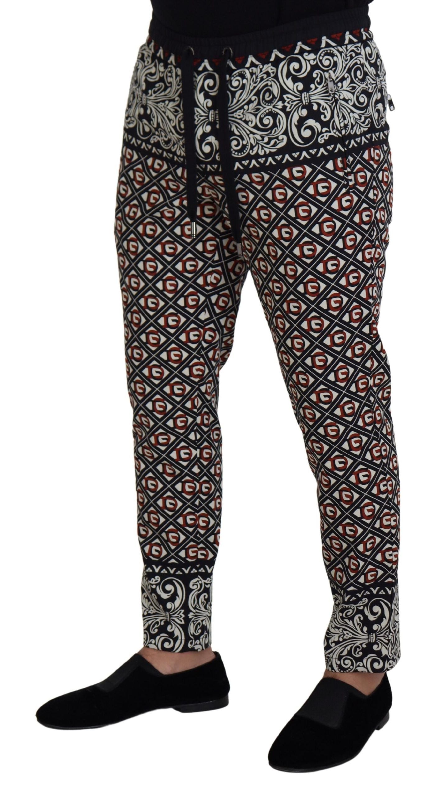 Dolce & Gabbana Elegant Multicolor Jogging Trousers IT48 / M