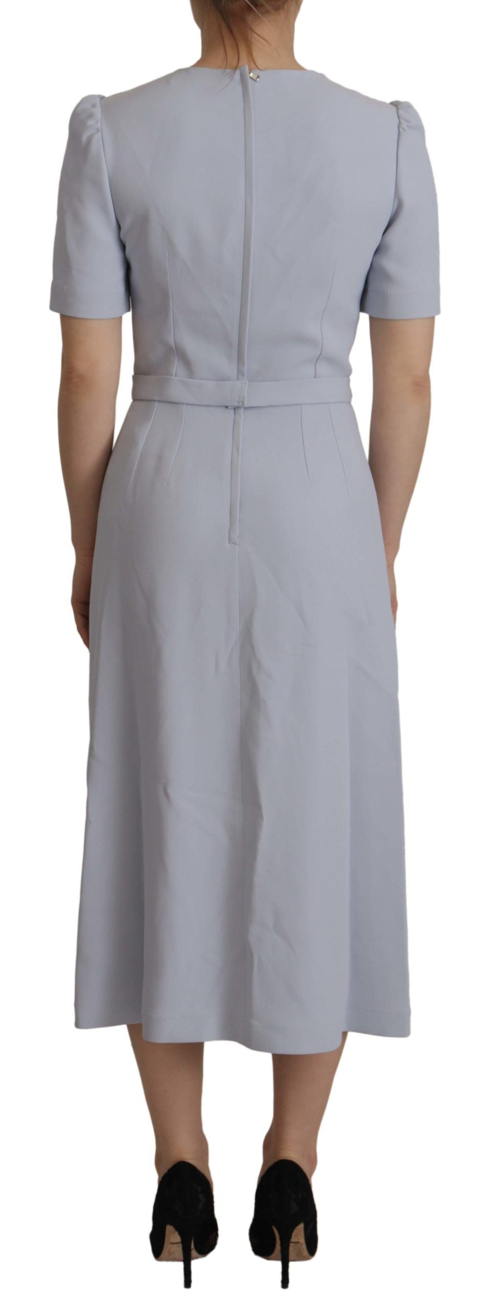 Dolce & Gabbana Elegant Light Blue A-line Dress IT38 / XS