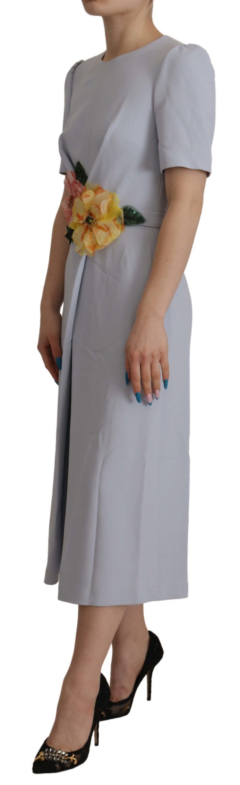 Dolce & Gabbana Elegant Light Blue A-line Dress IT38 / XS