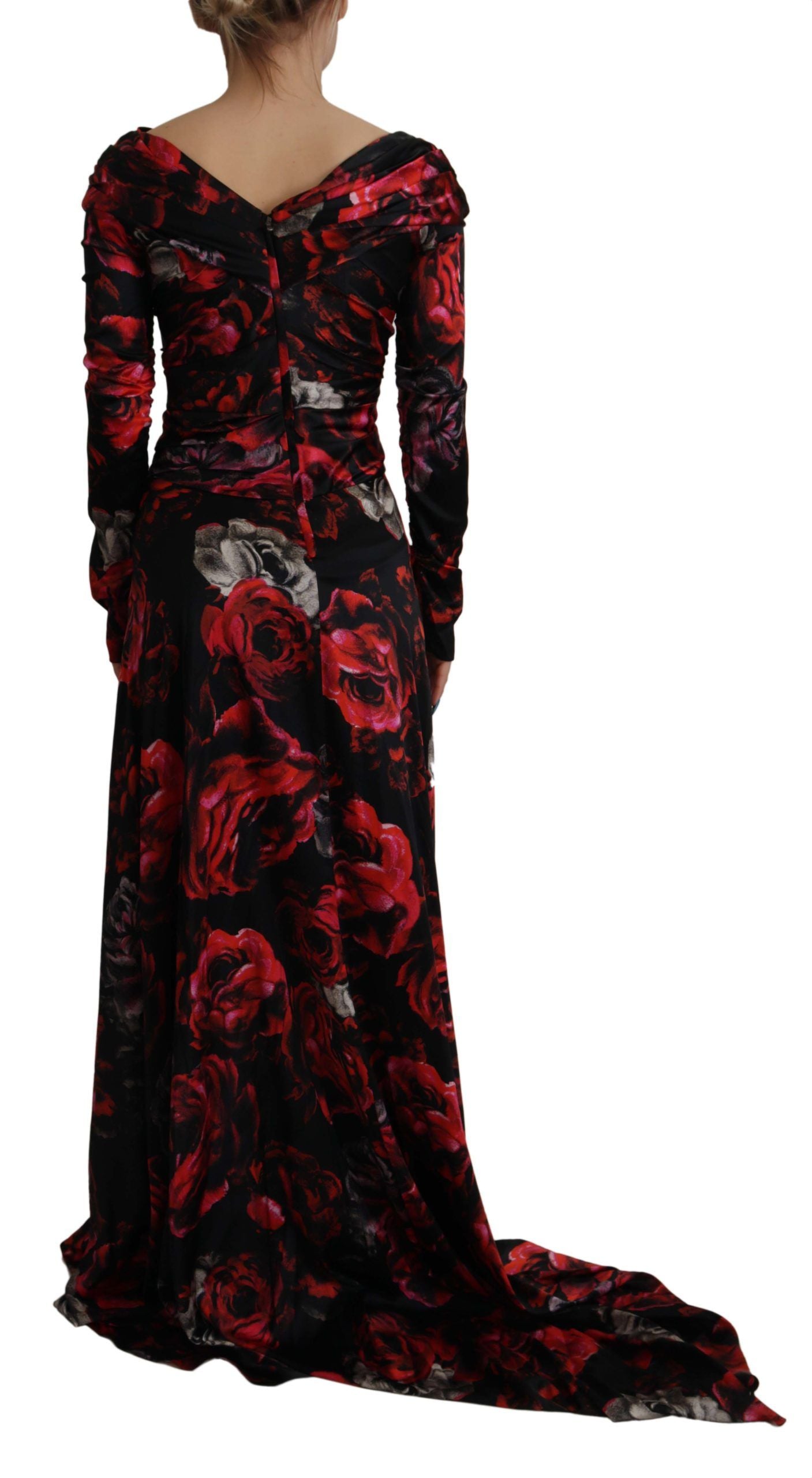 Dolce & Gabbana Elegant Floral A-Line Sheath Dress IT36 / XXS