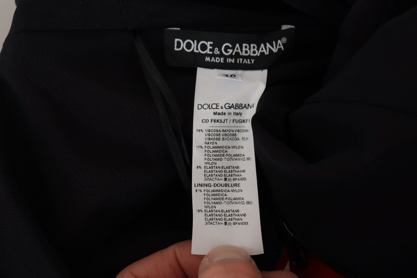 Dolce & Gabbana Elegant Red Bodycon Midi Dress IT36 / XXS