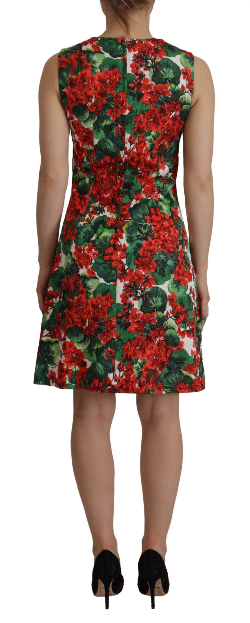 Dolce & Gabbana Multicolor Floral A-Line Dress IT36 / XXS