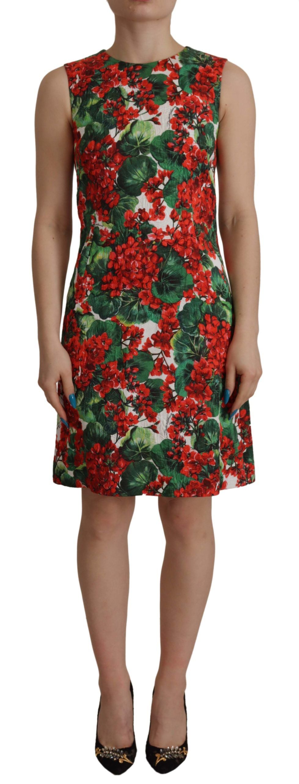 Dolce & Gabbana Multicolor Floral A-Line Dress IT36 / XXS