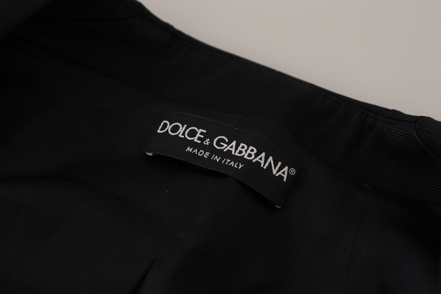 Dolce & Gabbana Sleek Black Snap Jacket with Silk Lining IT38 / XS