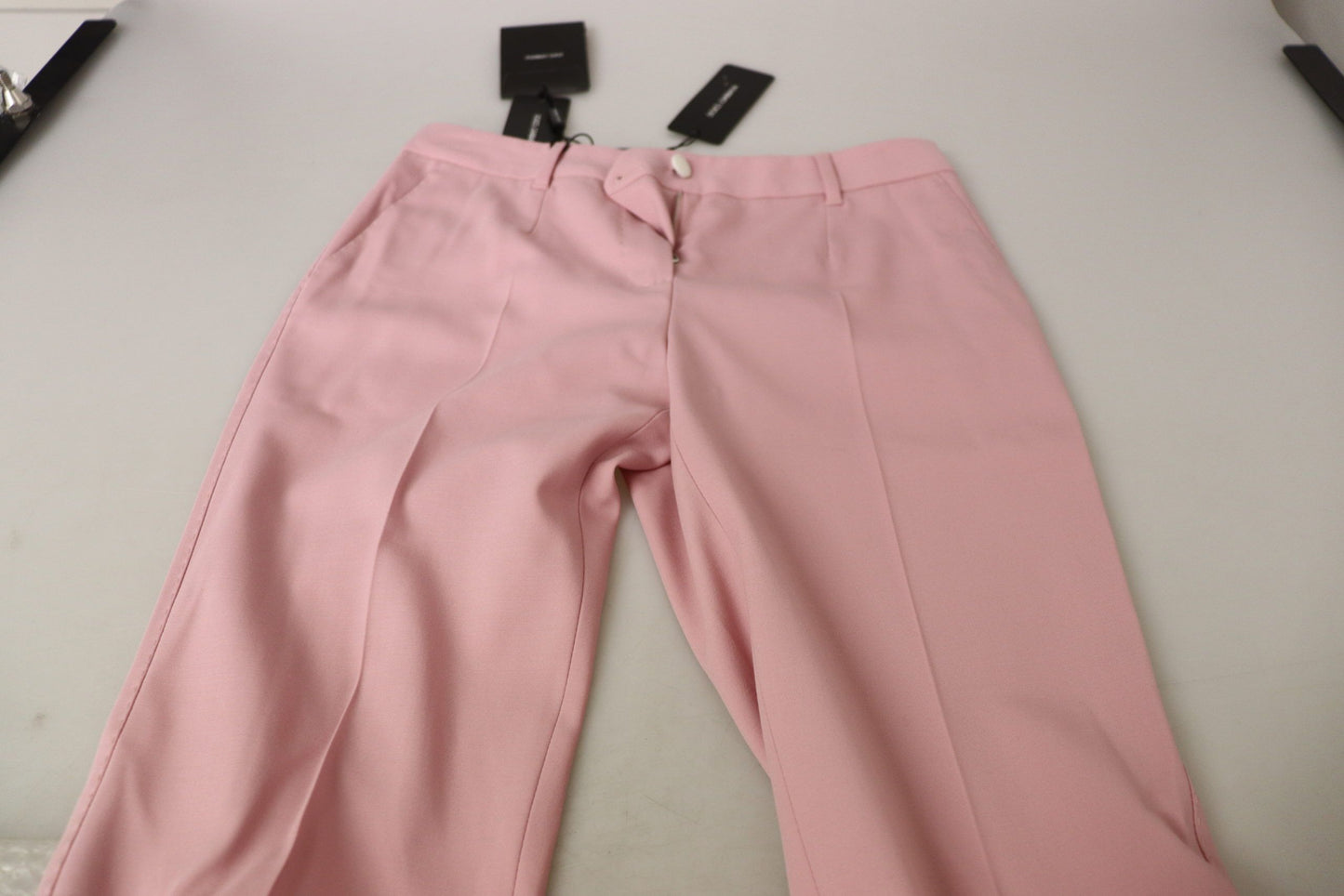 Dolce & Gabbana Chic MidWaist Virgin Wool Pink Pants IT40 / S