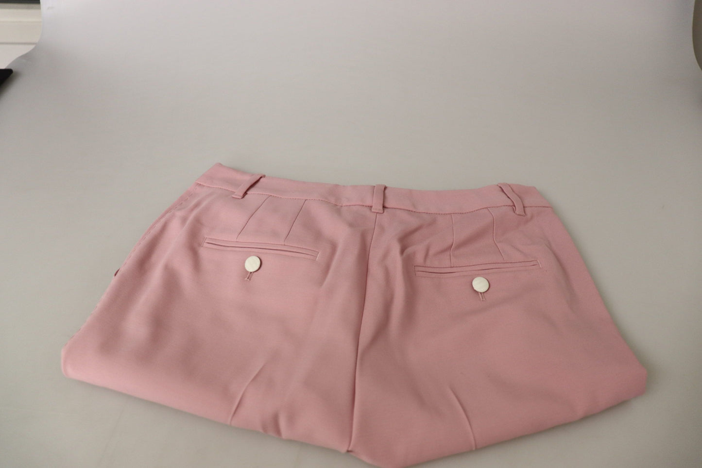 Dolce & Gabbana Chic MidWaist Virgin Wool Pink Pants IT40 / S