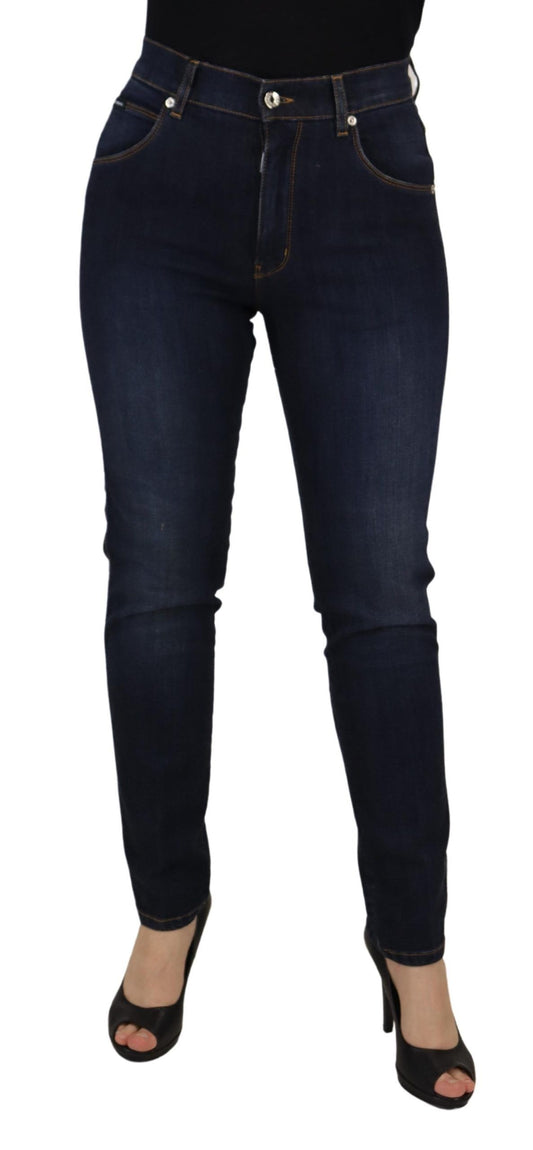 Dolce & Gabbana Elevate Your Denim Game with High Waist Skinny Jeans IT44 | L