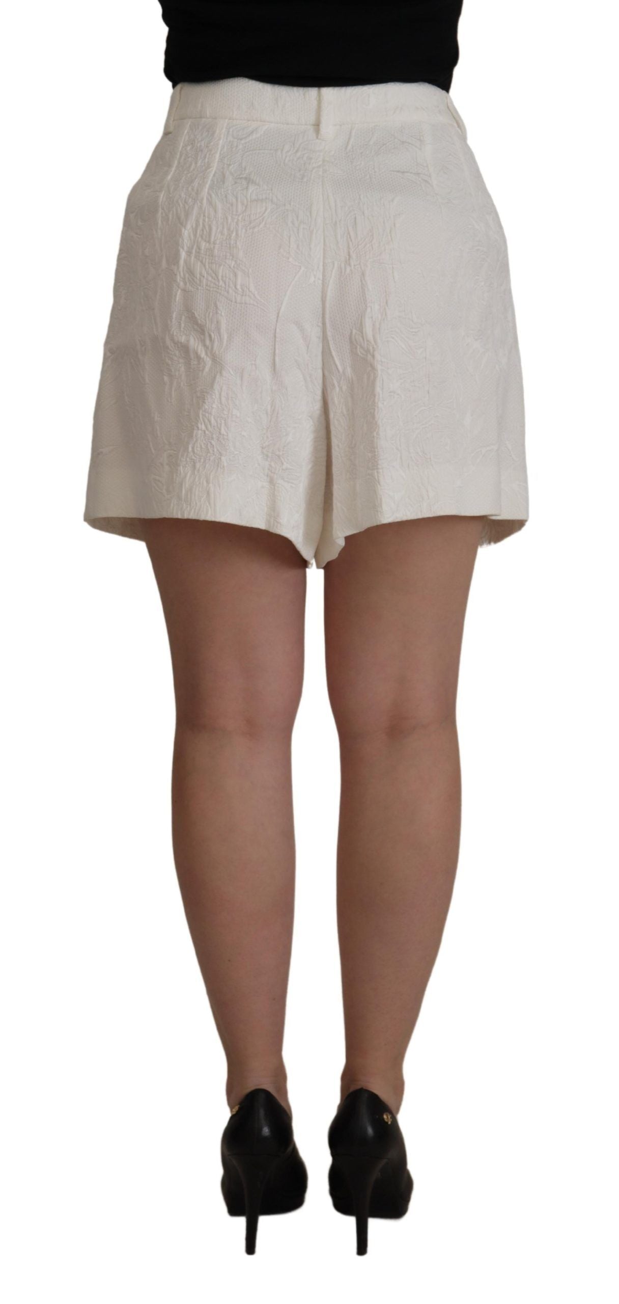 Dolce & Gabbana Elegant High Waist White Culotte Shorts IT48 / XL