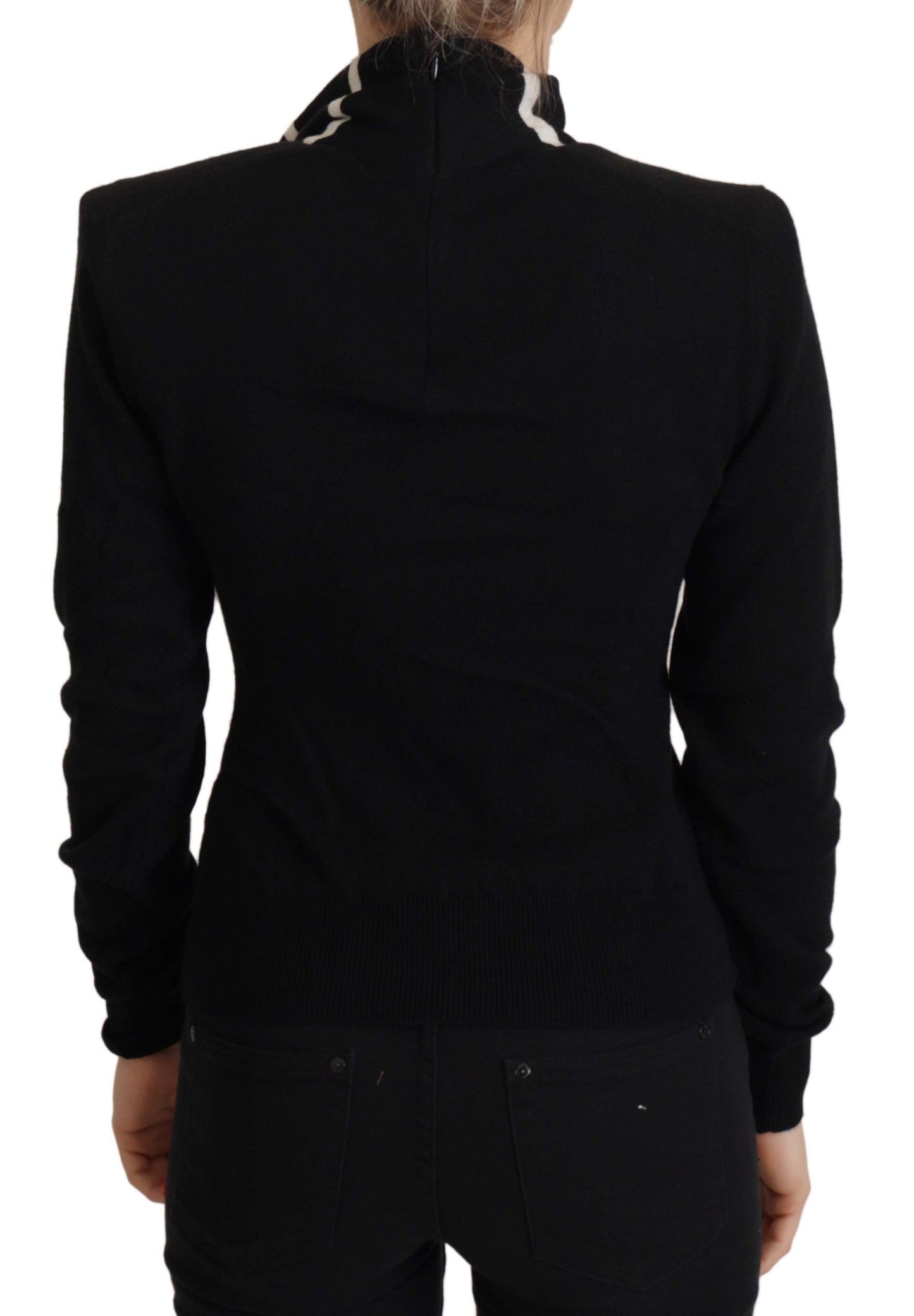 Dolce & Gabbana Elegant Black Cashmere Turtleneck Sweater IT38 / XS