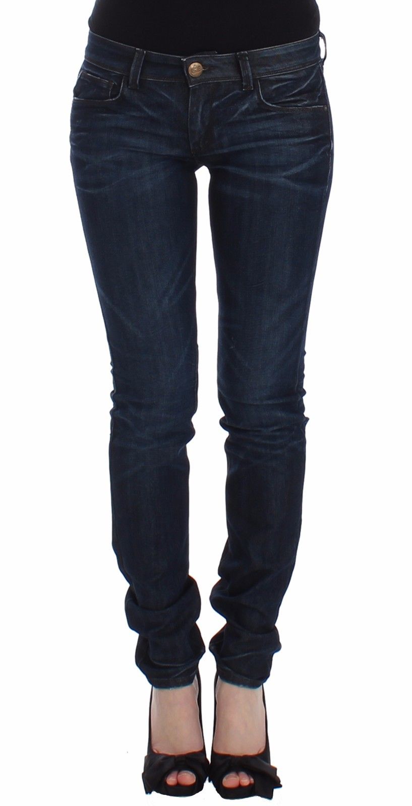 Ermanno Scervino Chic Dark Blue Skinny Jeans W26