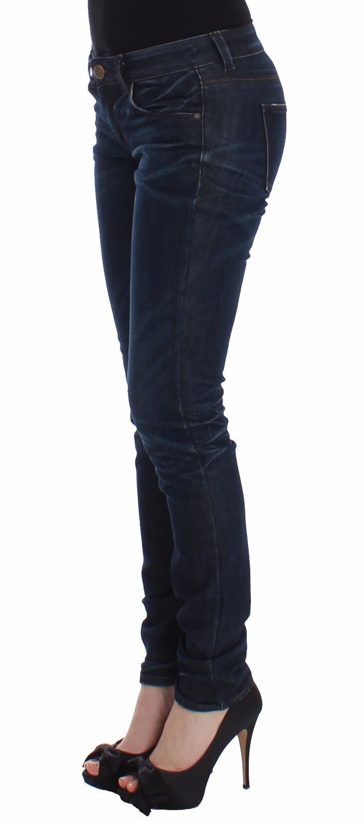 Ermanno Scervino Chic Dark Blue Skinny Jeans W26