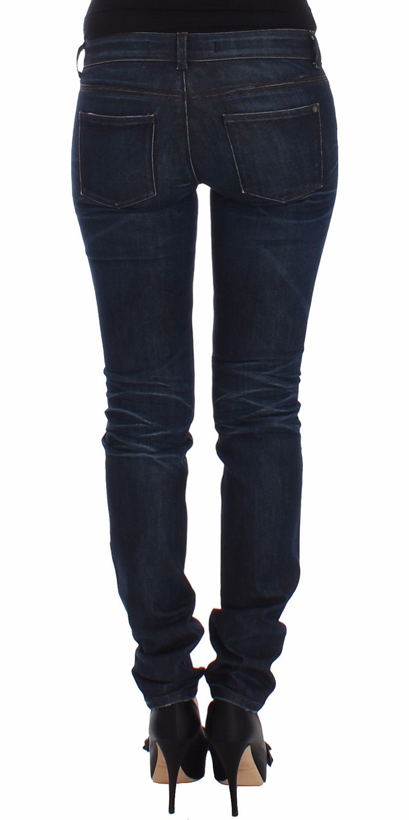 Ermanno Scervino Chic Dark Blue Skinny Jeans W26