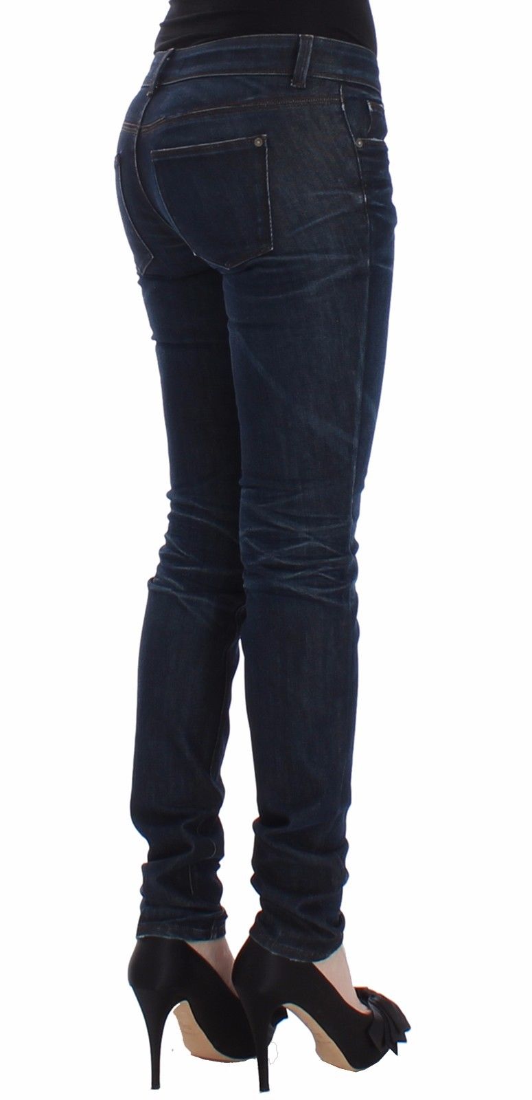 Ermanno Scervino Chic Dark Blue Skinny Jeans W26