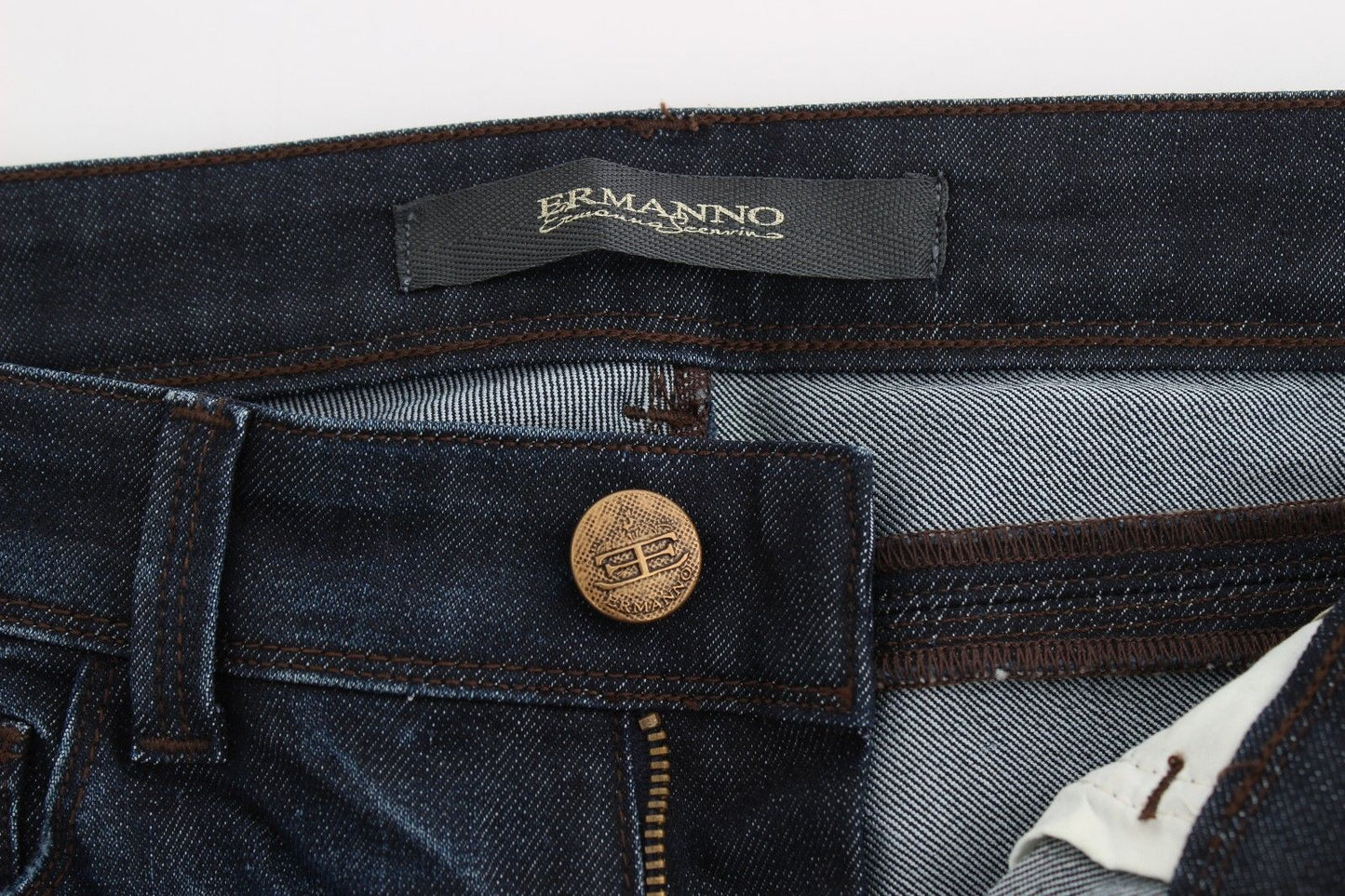 Ermanno Scervino Chic Dark Blue Skinny Jeans W26