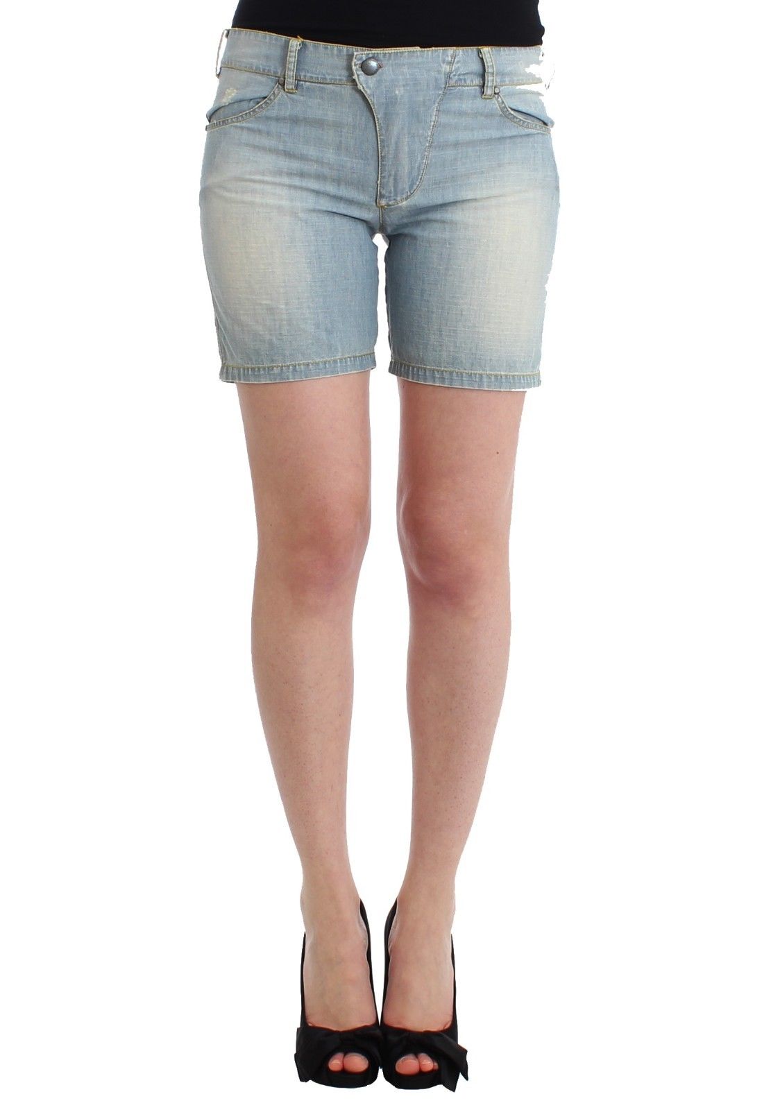 Chic Blue Denim Shorts - Ermanno Scervino IT2 | S