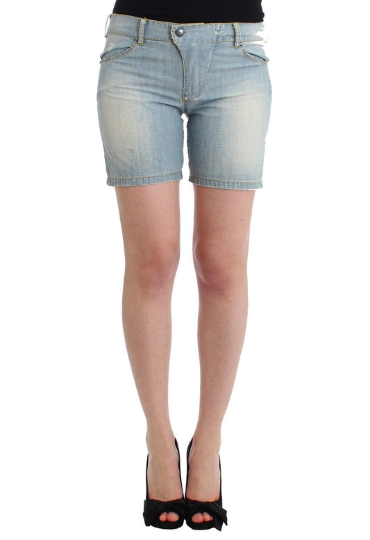 Chic Blue Denim Shorts - Ermanno Scervino IT2 | S