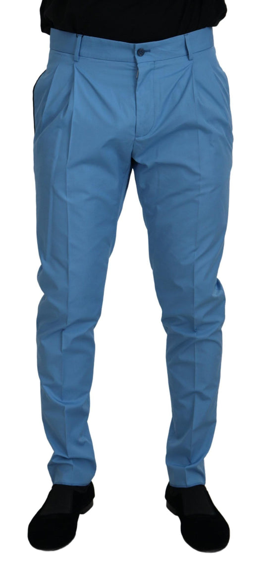 Dolce & Gabbana Elegant Slim Fit Chinos - Indulge in Italian Luxury