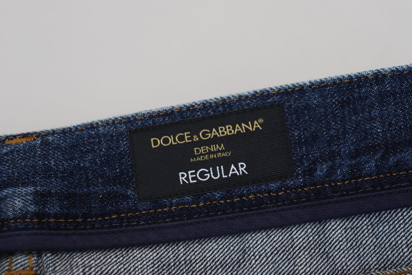 Dolce & Gabbana Elegant Blue Wash Regular Fit Jeans IT48 / M