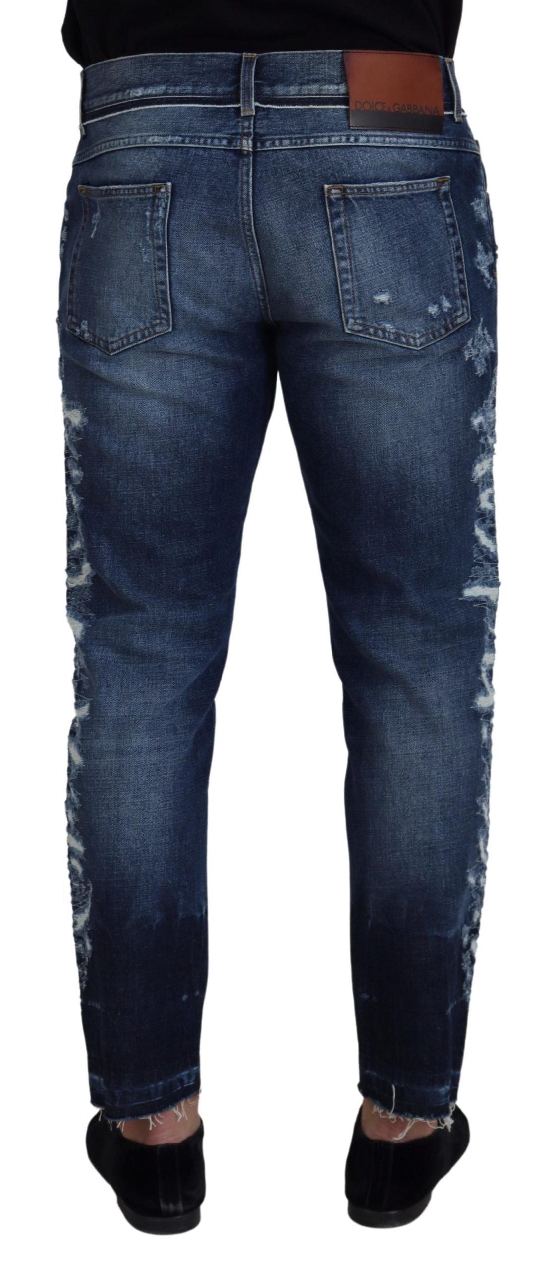 Dolce & Gabbana Elegant Blue Wash Regular Fit Jeans IT48 / M