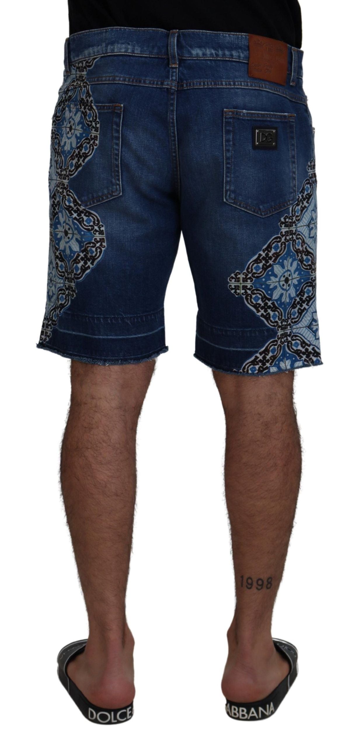 Dolce & Gabbana Elegant Slim Fit Denim Shorts IT44 / XS