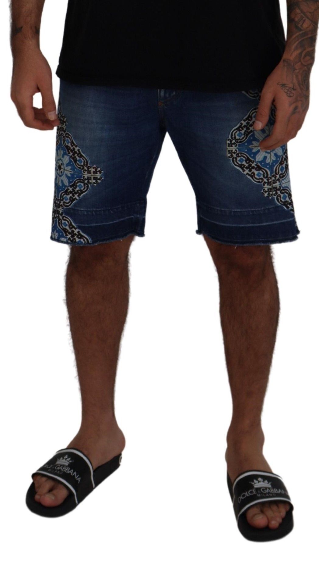 Dolce & Gabbana Elegant Slim Fit Denim Shorts IT44 / XS