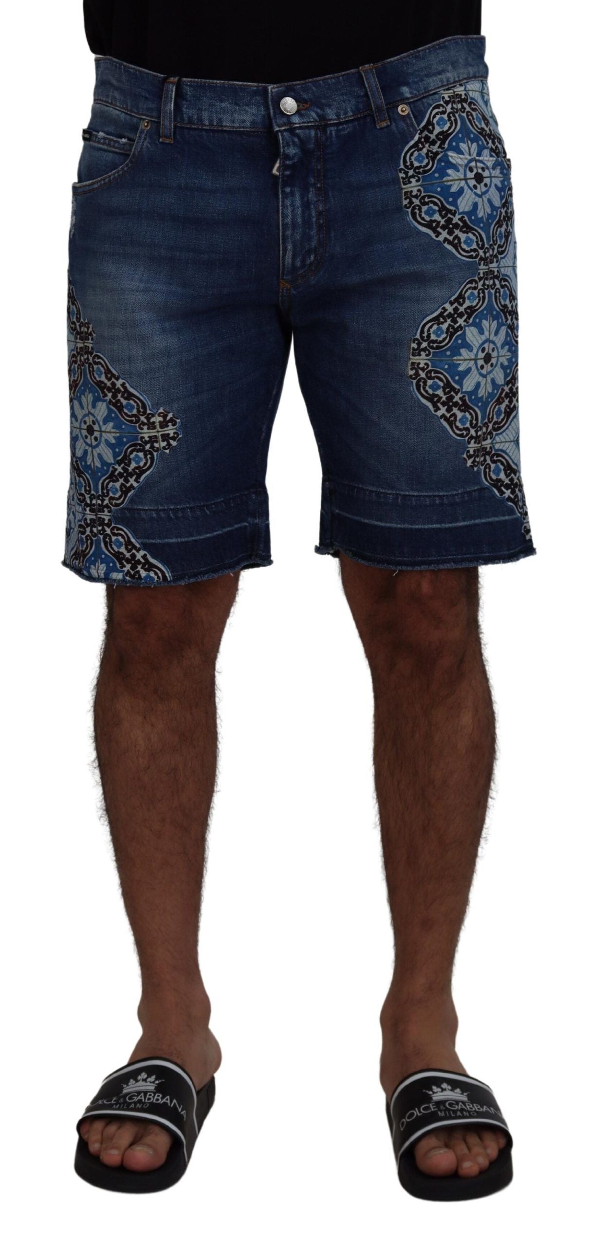 Dolce & Gabbana Elegant Slim Fit Denim Shorts IT44 / XS