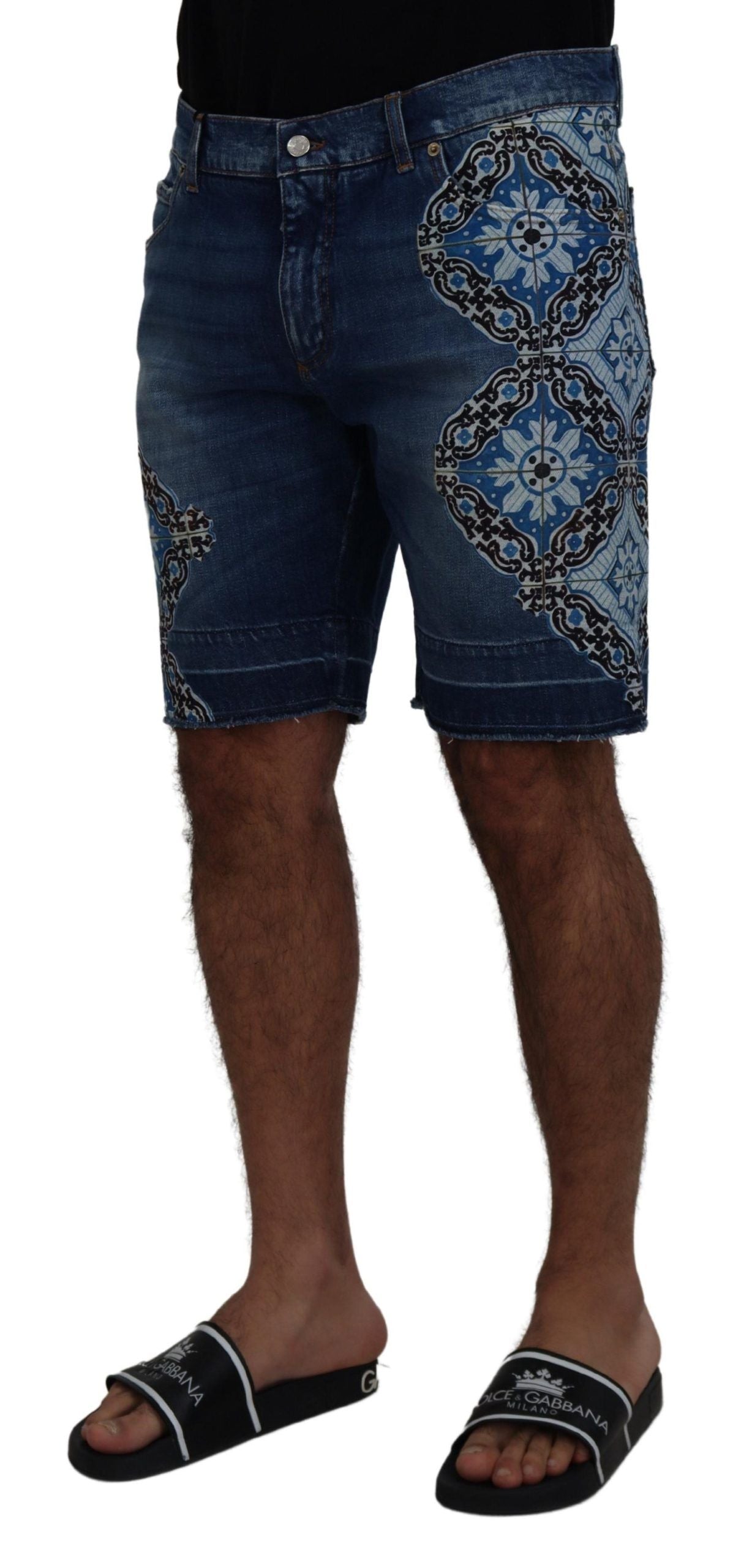 Dolce & Gabbana Elegant Slim Fit Denim Shorts IT44 / XS