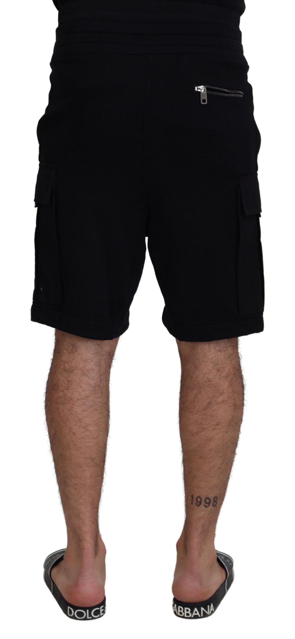 Dolce & Gabbana Elevate Your Summer: Classic Black Bermuda Shorts IT44 / S