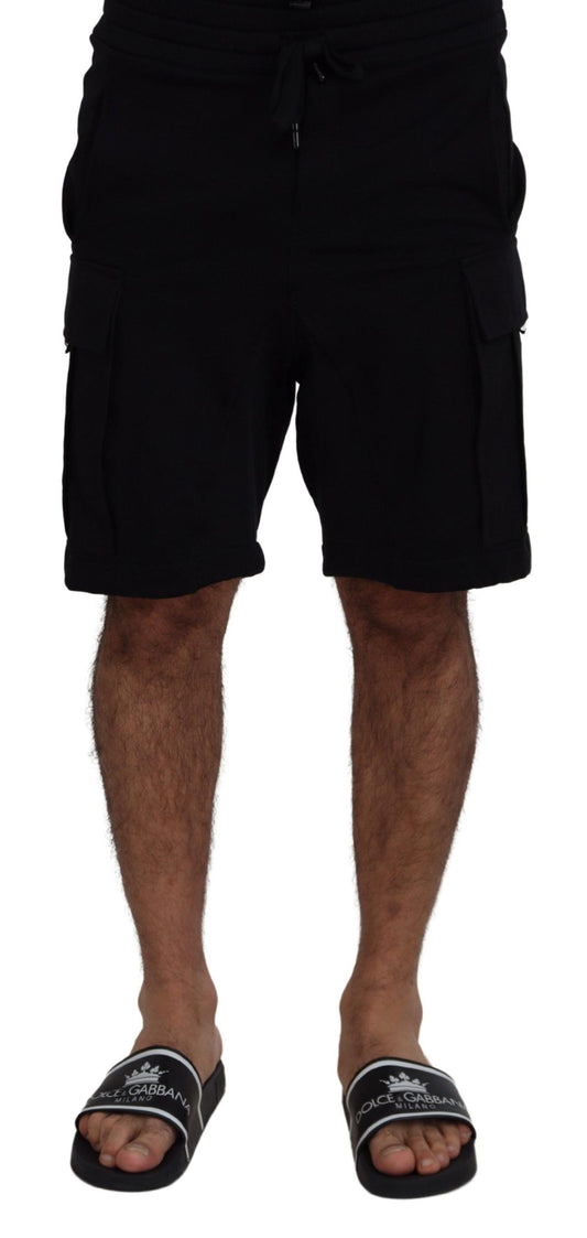 Dolce & Gabbana Elevate Your Summer: Classic Black Bermuda Shorts IT44 / S