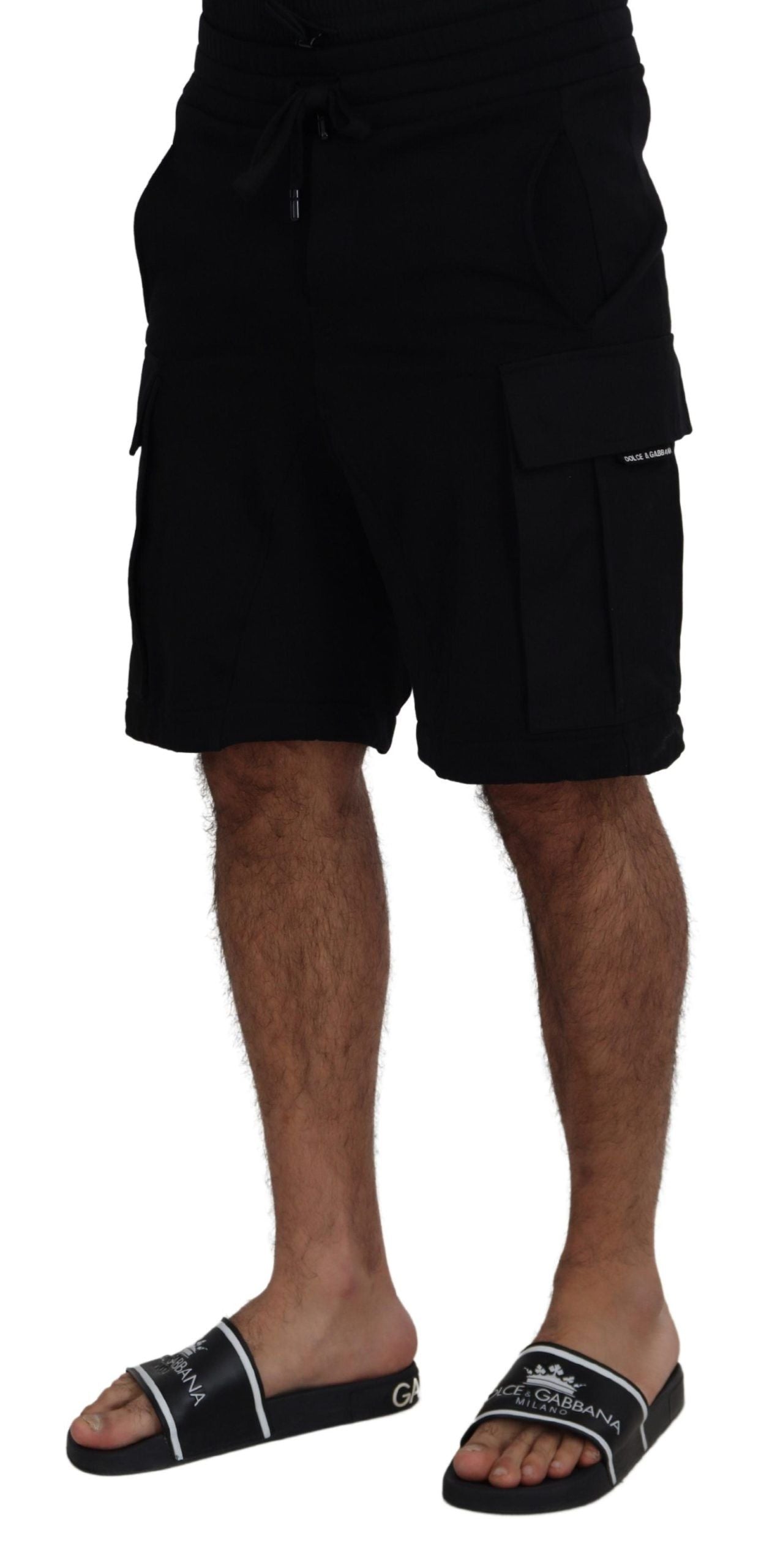 Dolce & Gabbana Elevate Your Summer: Classic Black Bermuda Shorts IT44 / S