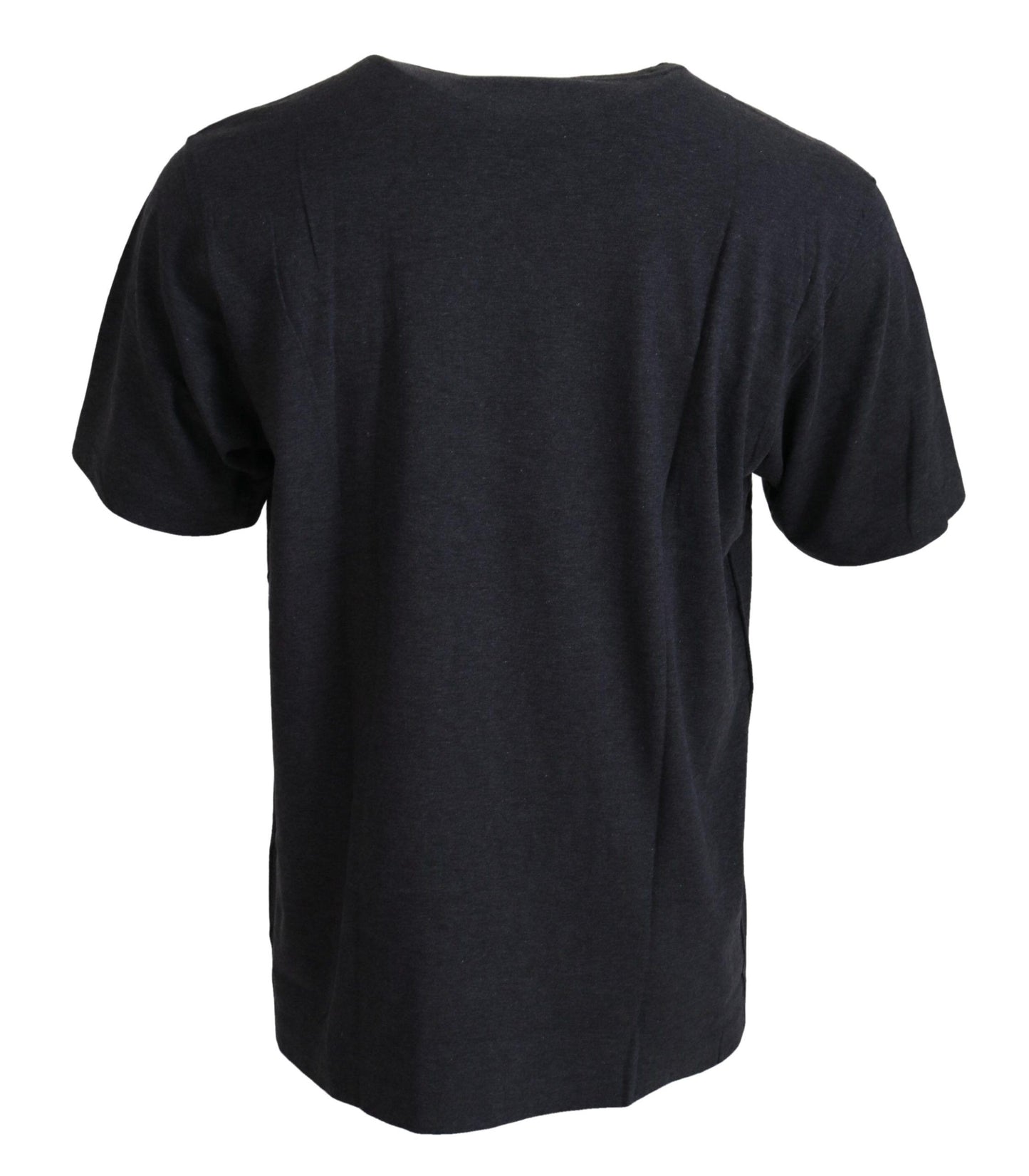 Dolce & Gabbana Elegant Gray Motive Crew Neck T-Shirt IT46 / S