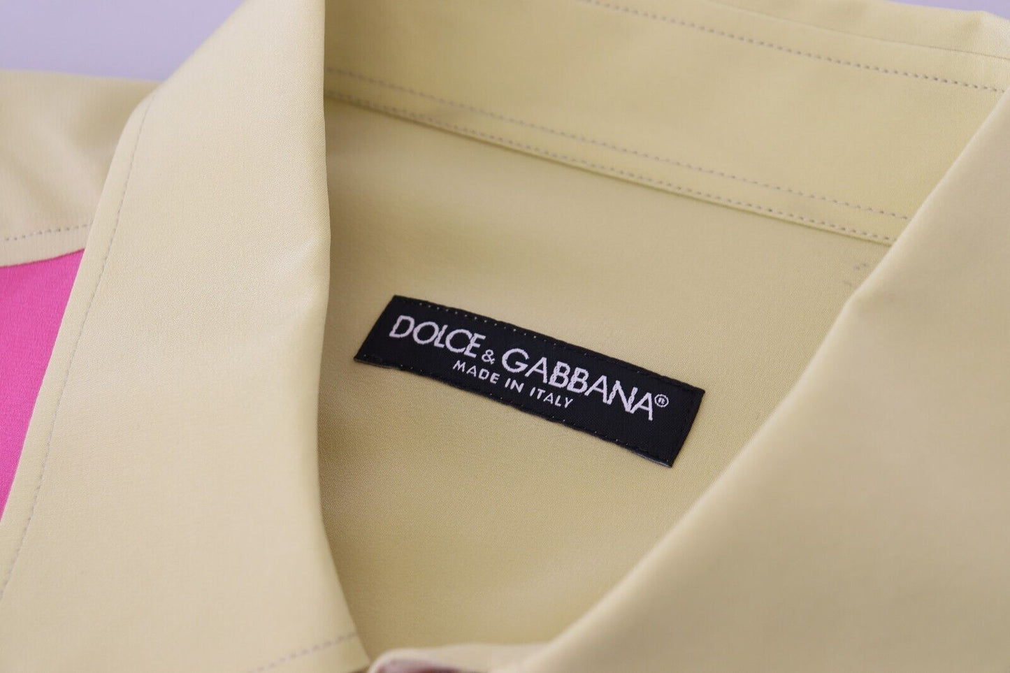 Dolce & Gabbana Elegant Multicolor Silk Button-Down Shirt IT41 | L