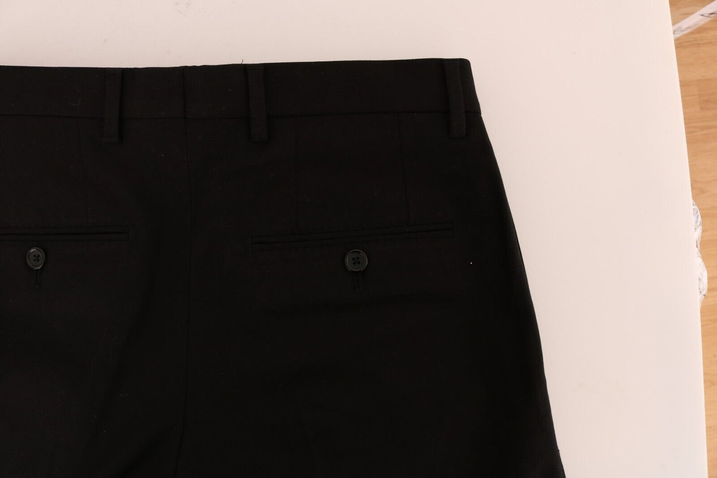 Dolce & Gabbana Elegant Black Cotton Stretch Pants IT48 / M