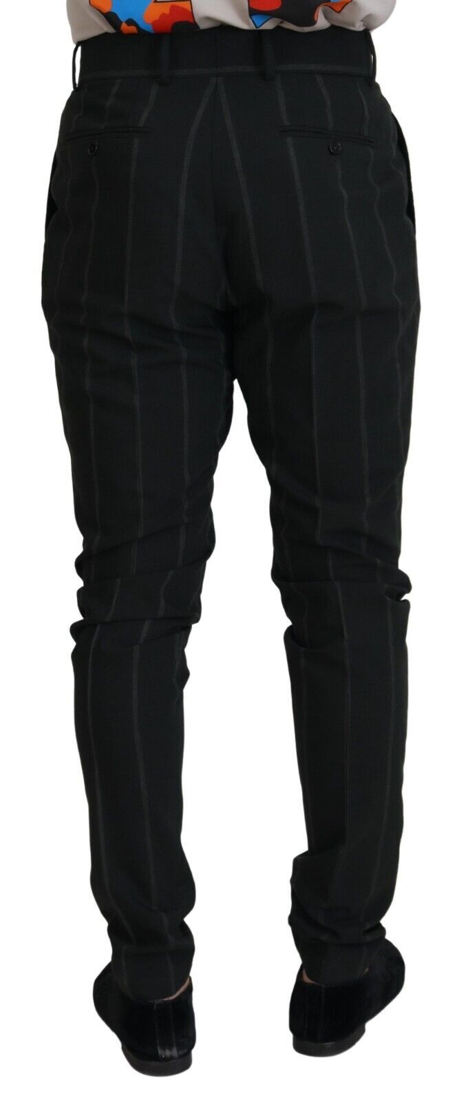 Dolce & Gabbana Elegant Black Tailored Trousers IT48 / M