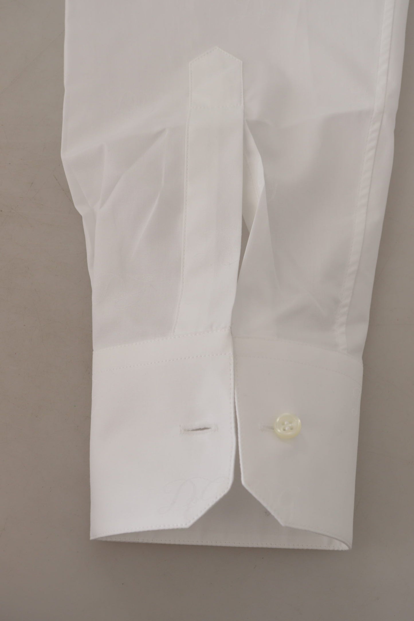 Dolce & Gabbana Elegant Slim Fit White Martini Dress Shirt IT42 | XL