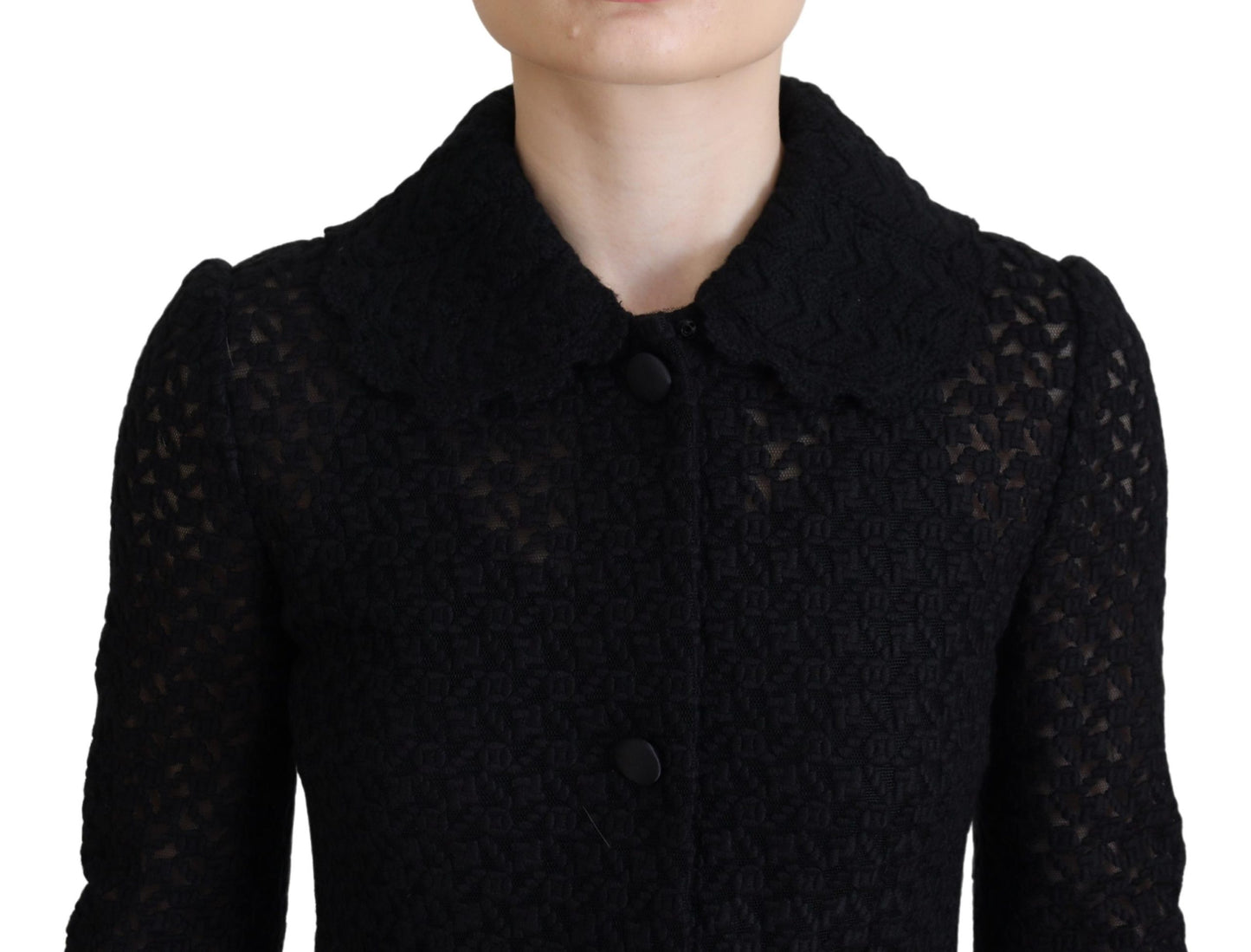 Dolce & Gabbana Classic Button Down Knitted Long Jacket IT40 / S