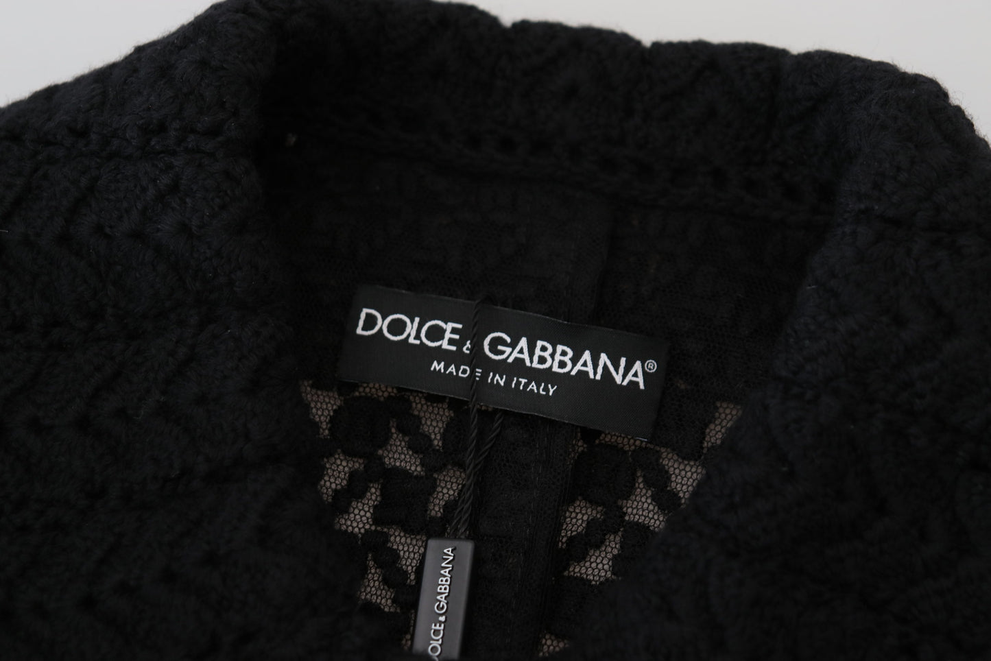 Dolce & Gabbana Classic Button Down Knitted Long Jacket IT40 / S