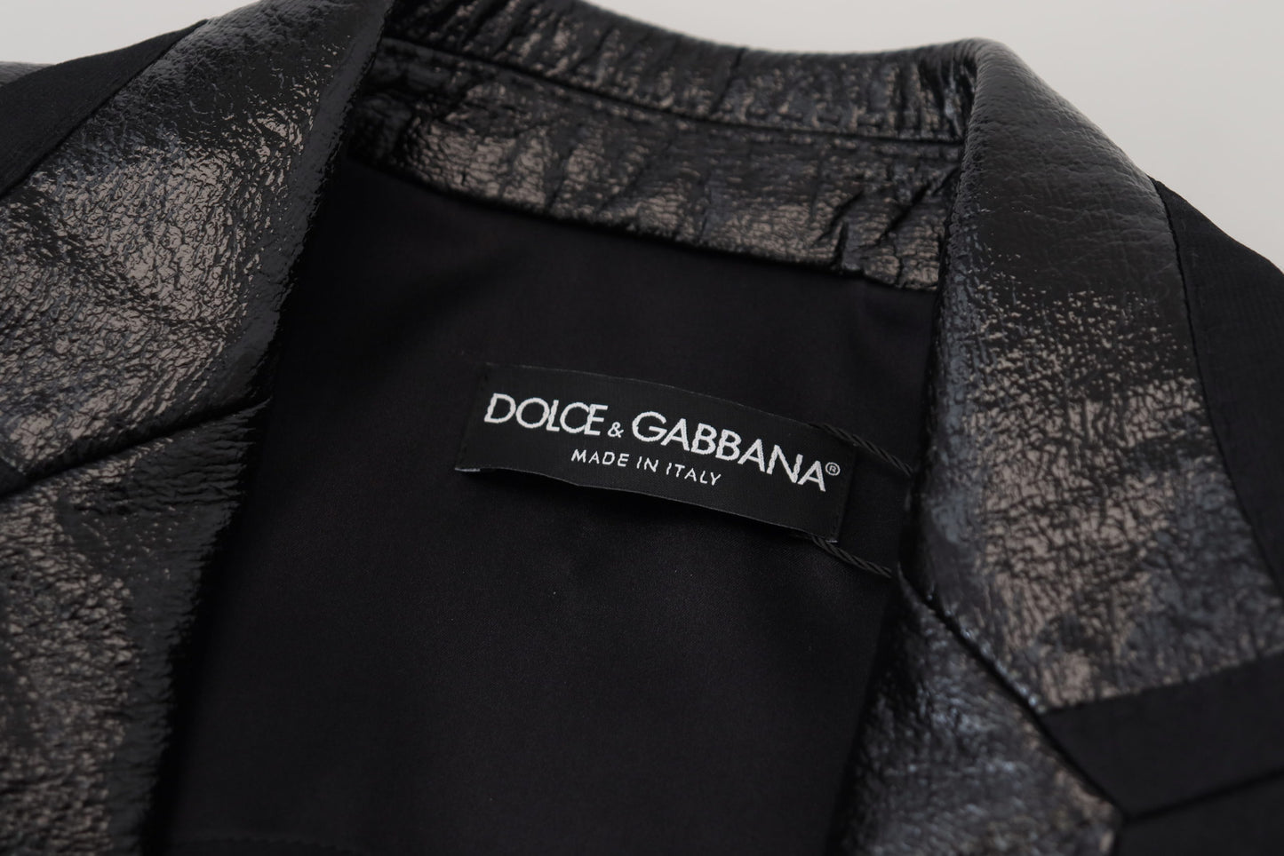 Dolce & Gabbana Elegant Cropped Black Designer Jacket IT40 | S