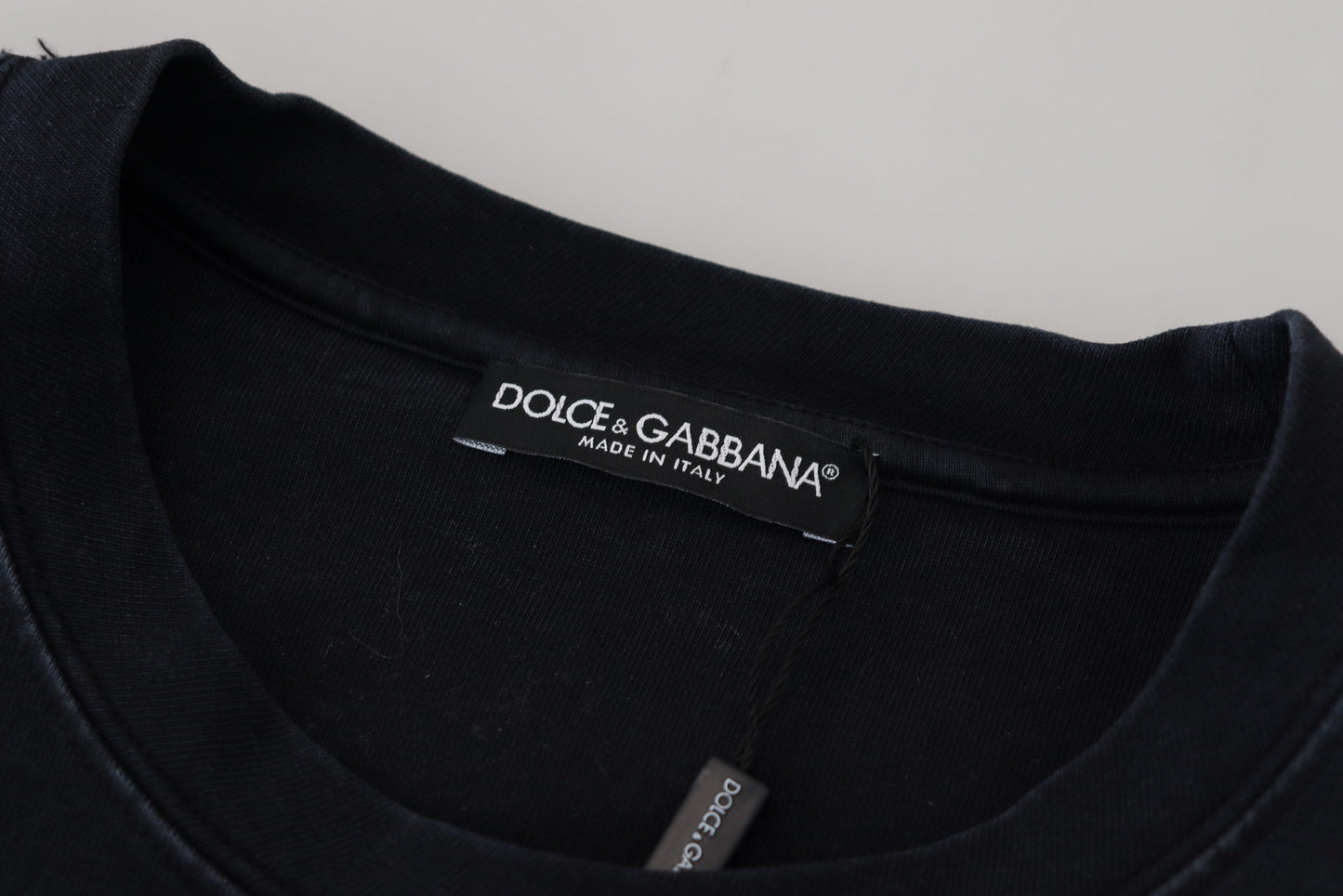 Dolce & Gabbana Elegant Cotton Round Neck Tee with Print IT40 | S