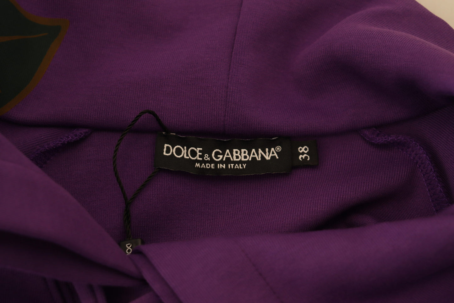 Dolce & Gabbana Elegant Purple Floral Pullover Sweater IT38 / XS