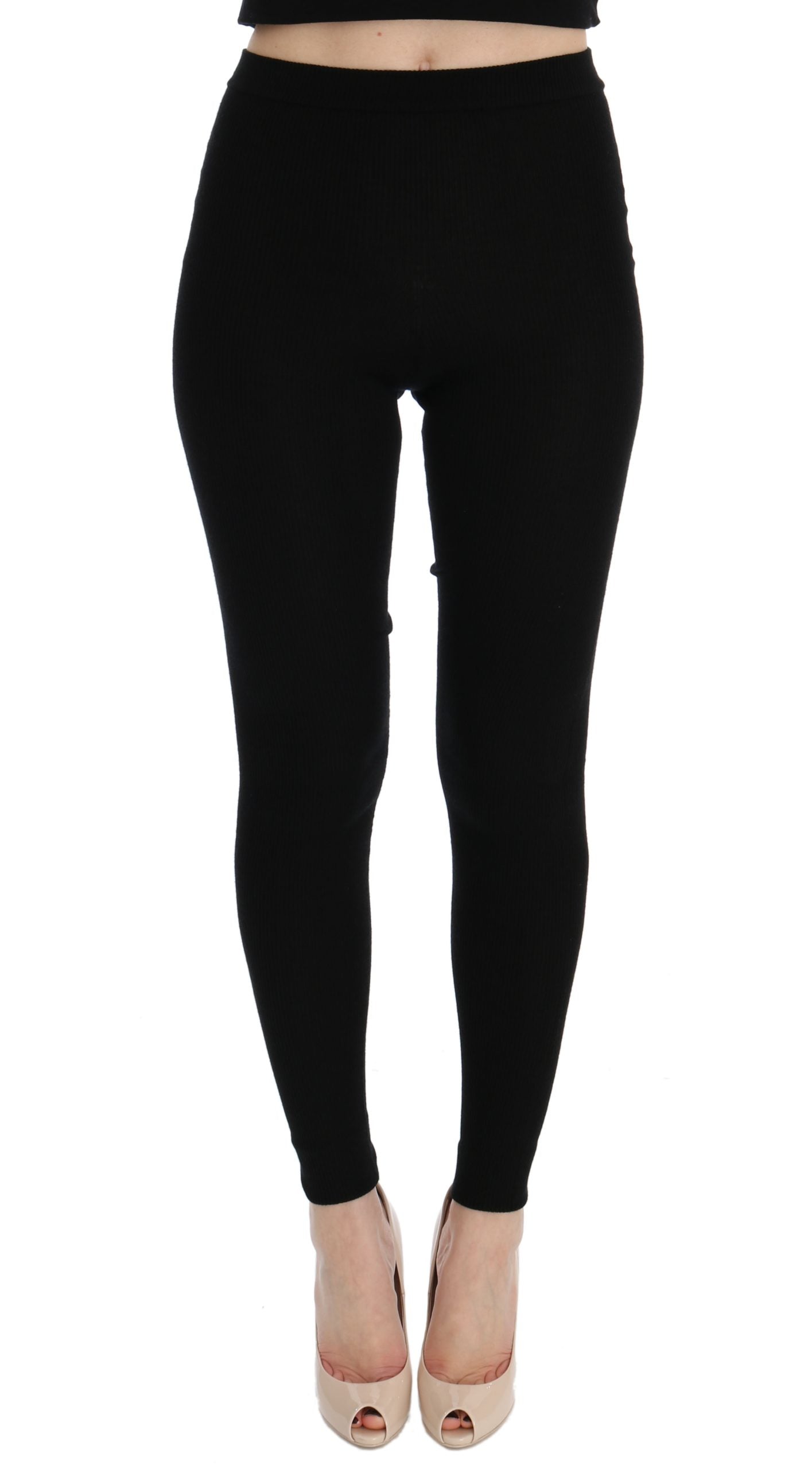 Dolce & Gabbana Elegant Black Cashmere Pants IT36 / XXS