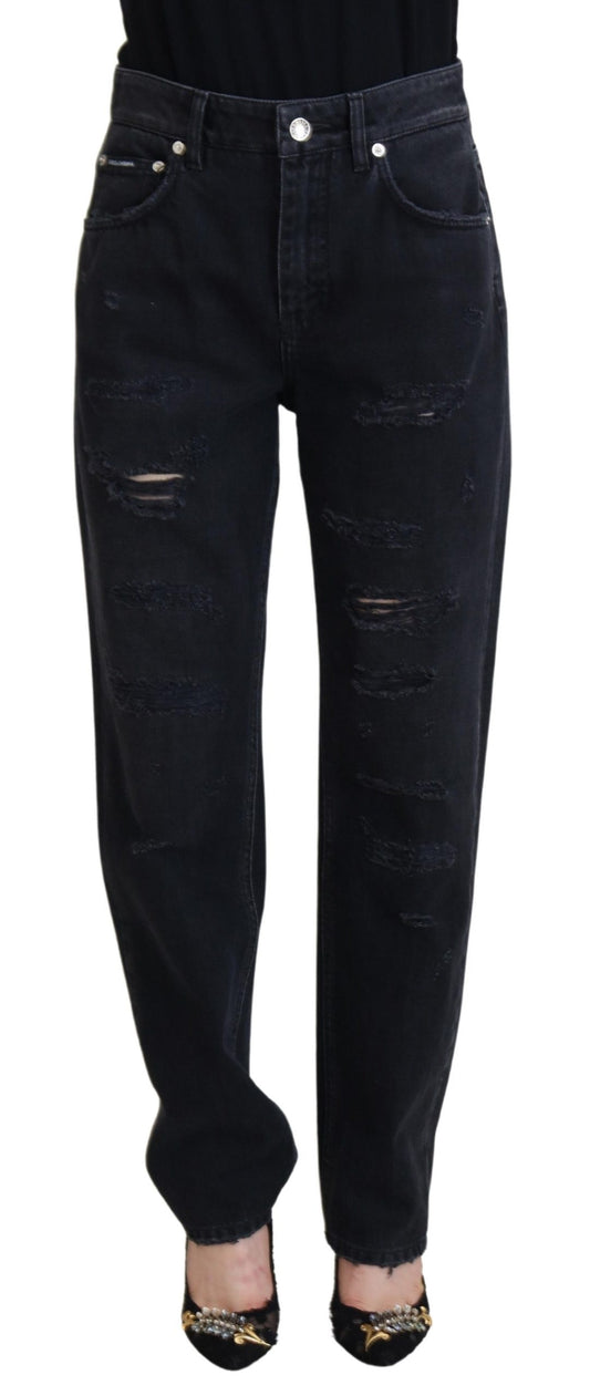 Dolce & Gabbana Chic Black Denim Pants - Elevate Your Wardrobe IT40 / S