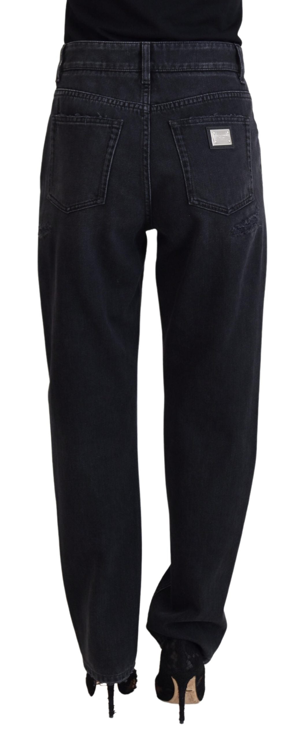 Dolce & Gabbana Chic Black Denim Pants - Elevate Your Wardrobe IT40 / S