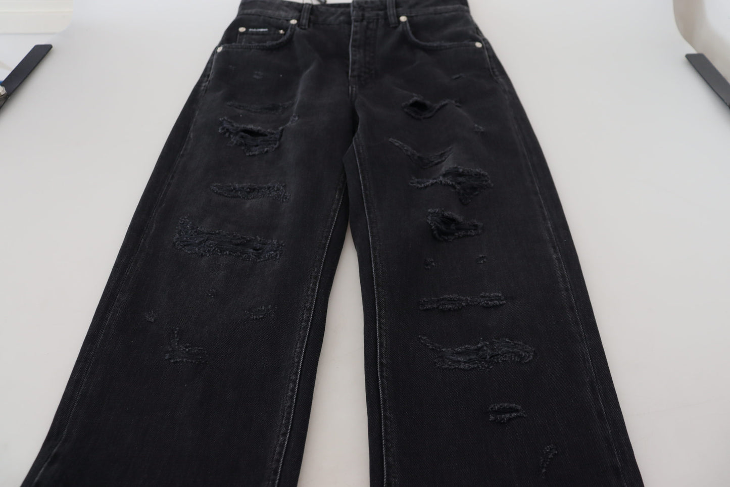 Dolce & Gabbana Chic Black Denim Pants - Elevate Your Wardrobe IT40 / S