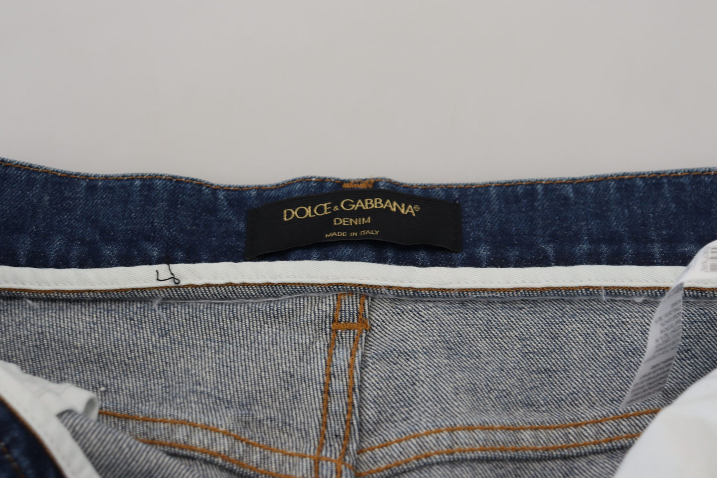 Dolce & Gabbana Elegant Blue Denim Pants - Tailored Fit IT40 | S