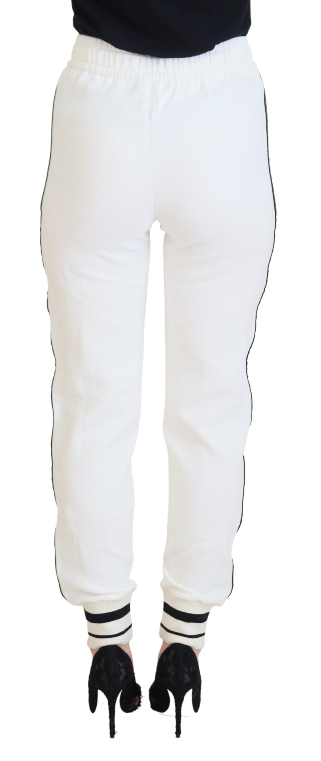 Dolce & Gabbana Chic White Jogger Pants for Elevated Comfort IT36 / XXS