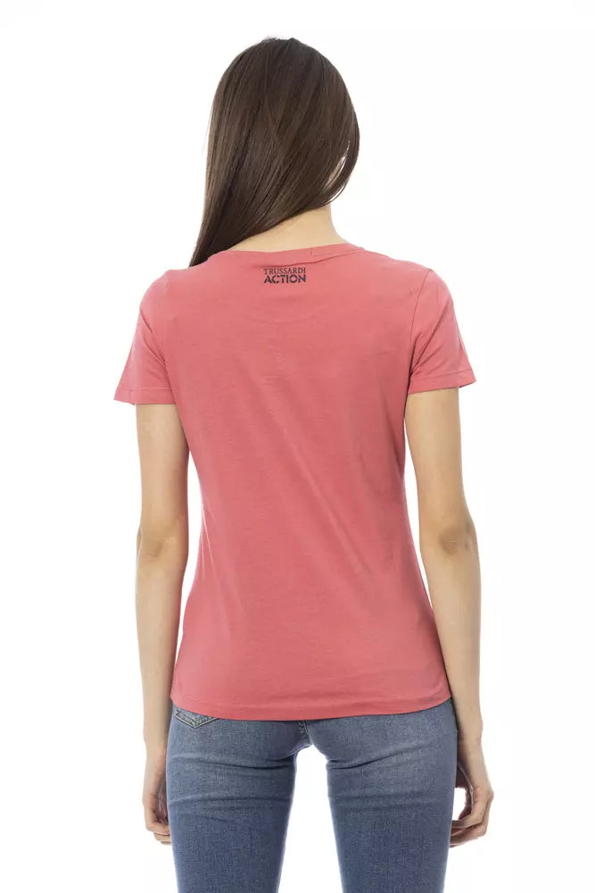 Trussardi Action Pink Cotton Women Top