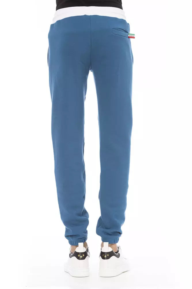 Baldinini Trend Blue Cotton Men Pant