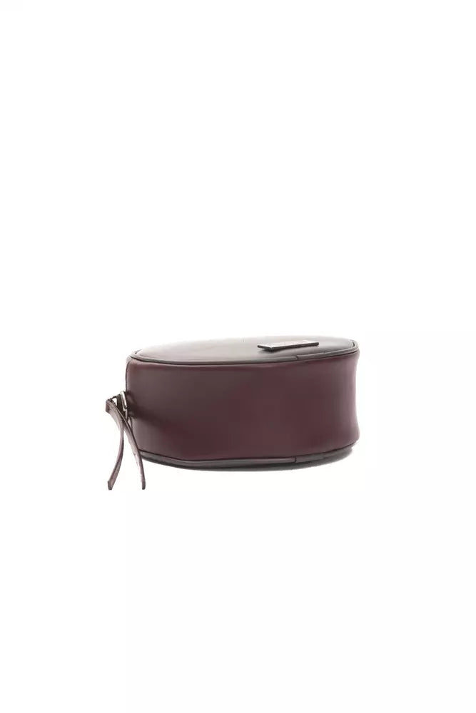 Pompei Donatella Burgundy Leather Women Crossbody