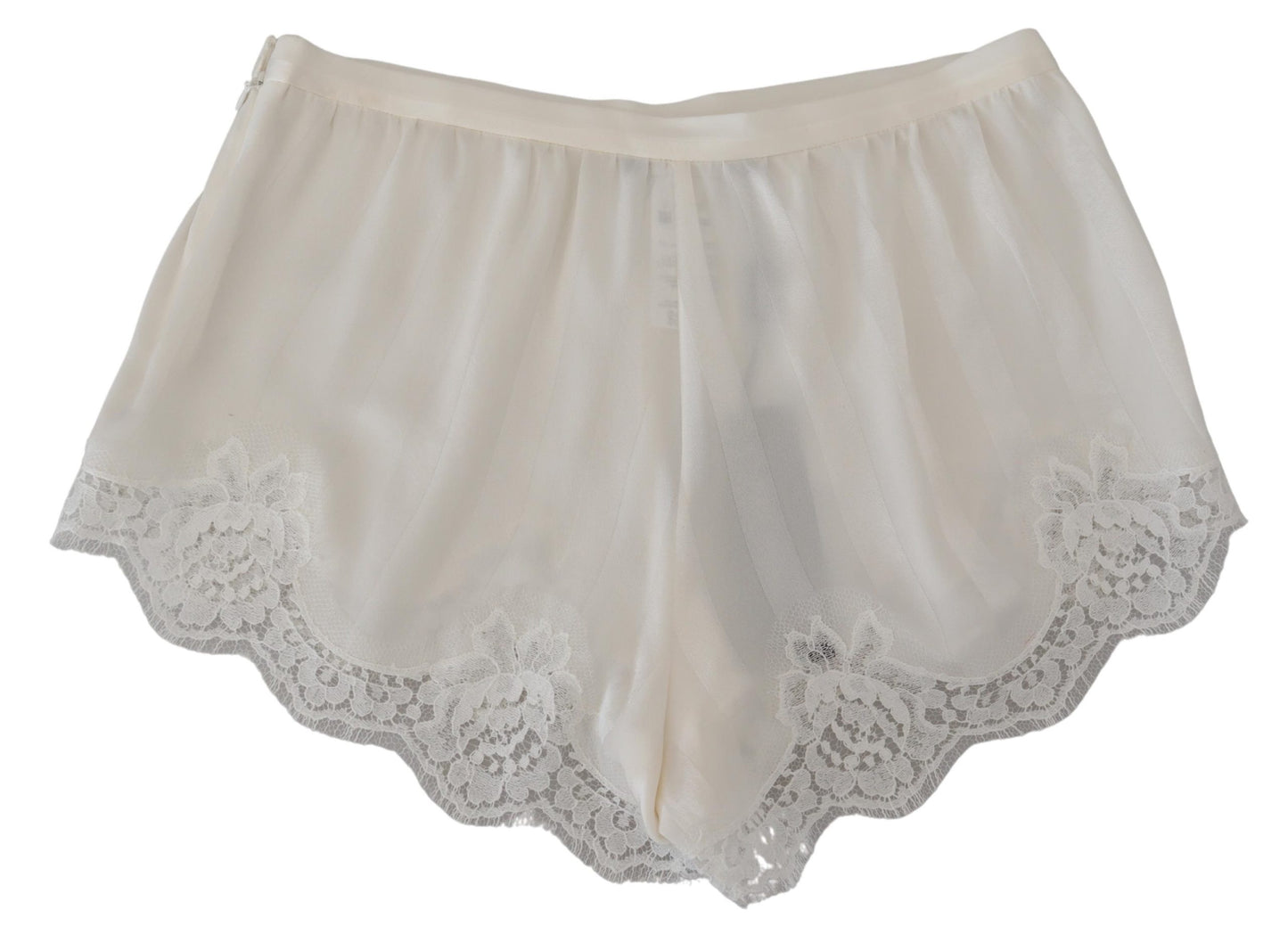 Dolce & Gabbana Elegant White Lace Lingerie Shorts IT40 | S